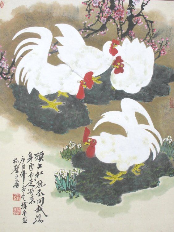 White Roosters